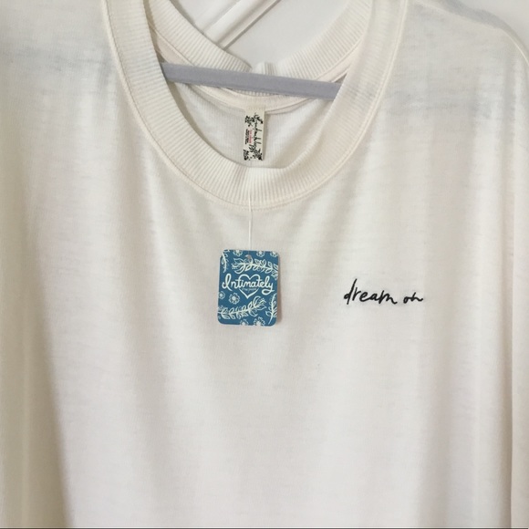 Ivory Cream Free People Cozy lounge sweatshirt NWT - Picture 5 of 6